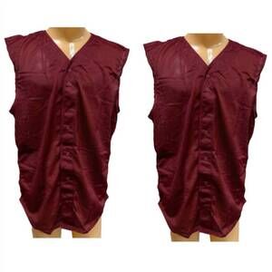 NEW TAG TEAM unisex - button down baseball mesh jersey tank top vests - 2-pack i